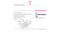 Desktop Screenshot of fachkreise.walaarzneimittel.ch